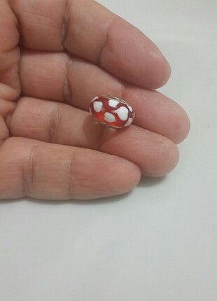 925 ayar gümüş murano cam charm