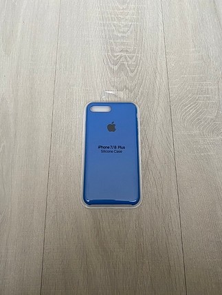 Mavi İphone 7-8 Plus Logolu Lansman Kılıf İçi Kadife ve İphone l