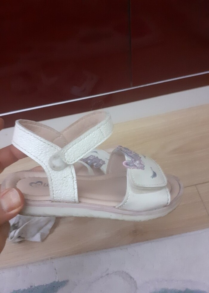 Yazlık kız sandalet terlik 29 numara - Görsel 2