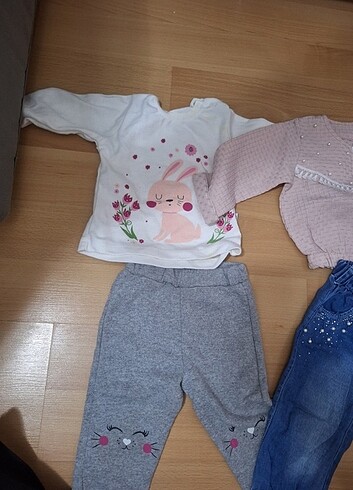 1 Yaş Beden Kız bebek alt üst takim