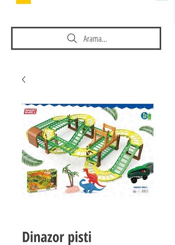 Beden Dinozor Tasarımlı Renkli Oyuncak Araba