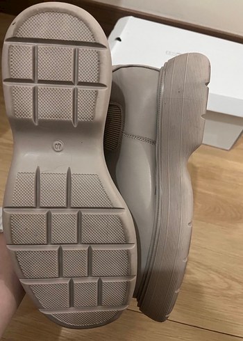 Bej Platform Topuklu Kadın Bot - Görsel 2