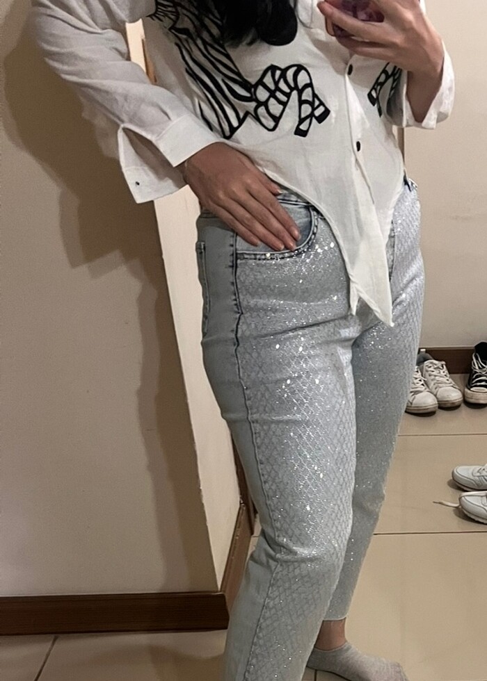 Taşlı pantolon - Görsel 2
