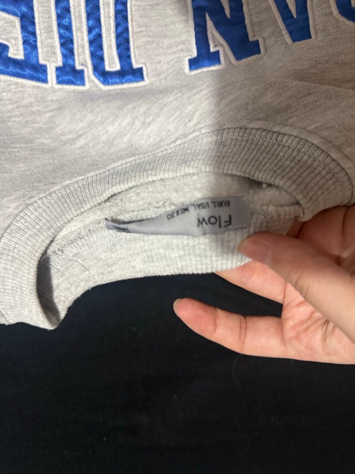 Gri Baskılı Kadın Sweatshirt - Görsel 2