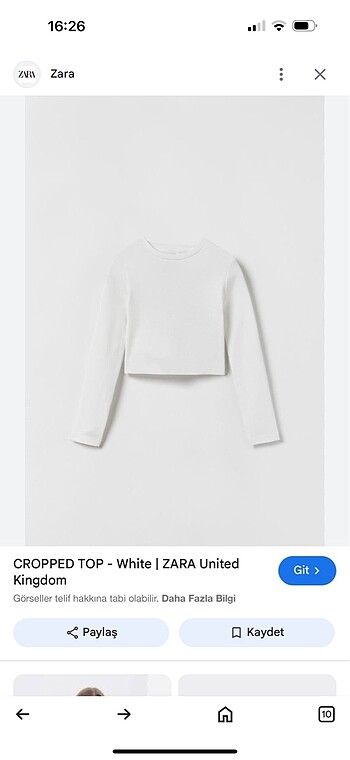Zara crop