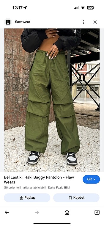 Paraşüt pantolon