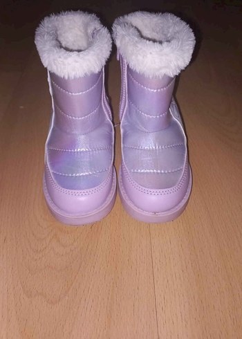 Kız Çocuk Mor Peluş Detaylı Bot - Görsel 2