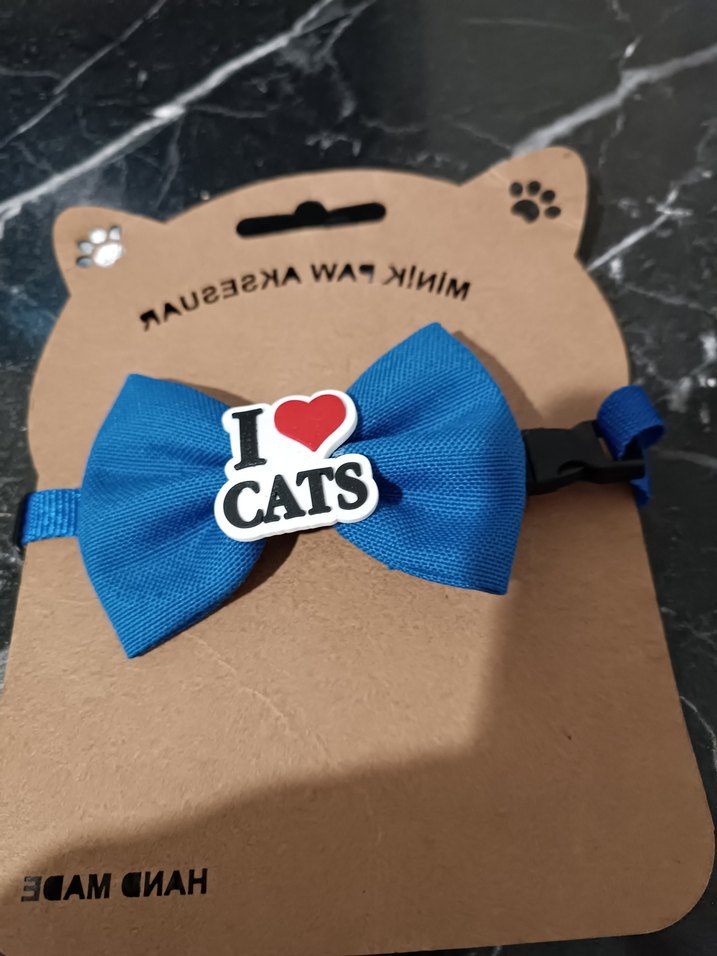 Mavi Renkli Çocuk Papyon - Görsel 3