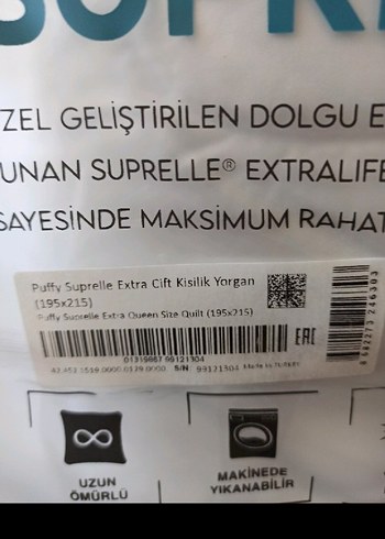 Puffy Suprelle Extra Çift Kişilik Yorgan 195x215 cm