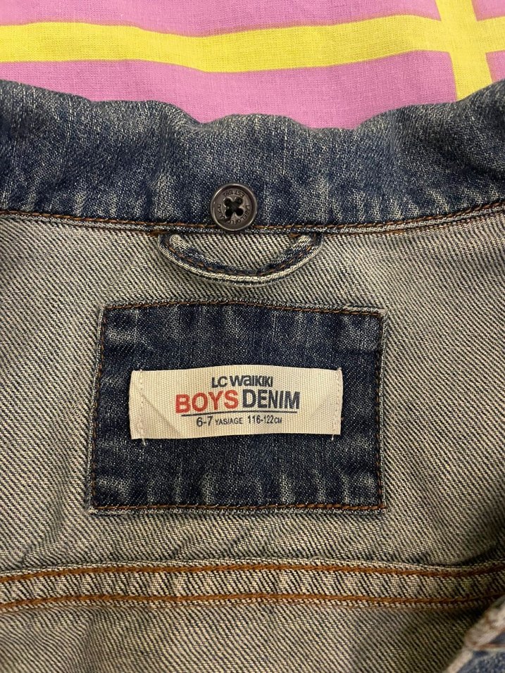 Gri Düğmeli Denim Kadın Ceket - Görsel 3