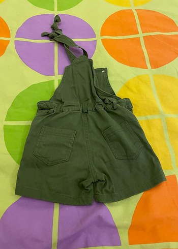 Erkek Çocuk Haki Kamuflaj Düğmeli Tulum - Görsel 2