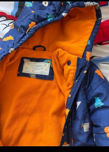 Kapüşonlu Fermuarlı Erkek Bebek Desenli Tulum - Görsel 2