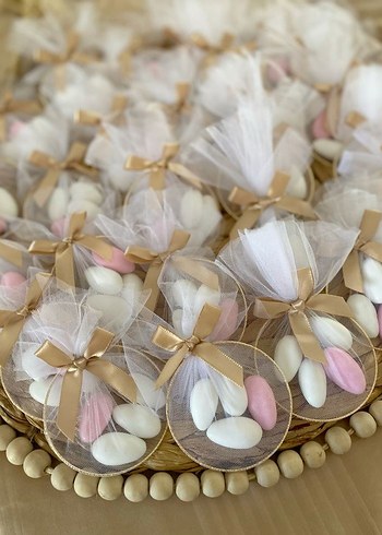 badem şekeri içeren nişan nikah hediyelik