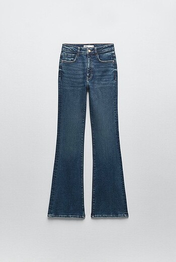 ZARA FLARE EXTRA LONG HIGH WAIST JEAN