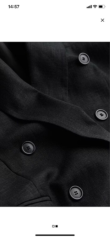H&M H&M KETEN KRUVAZE CEKET