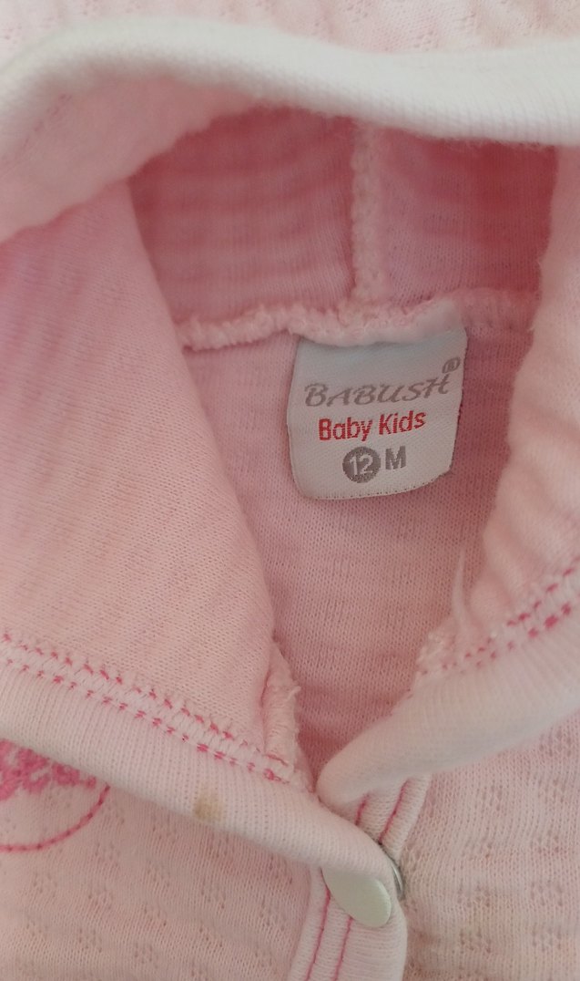 Kapüşonlu Pembe Kız Bebek Tulumu - Görsel 3