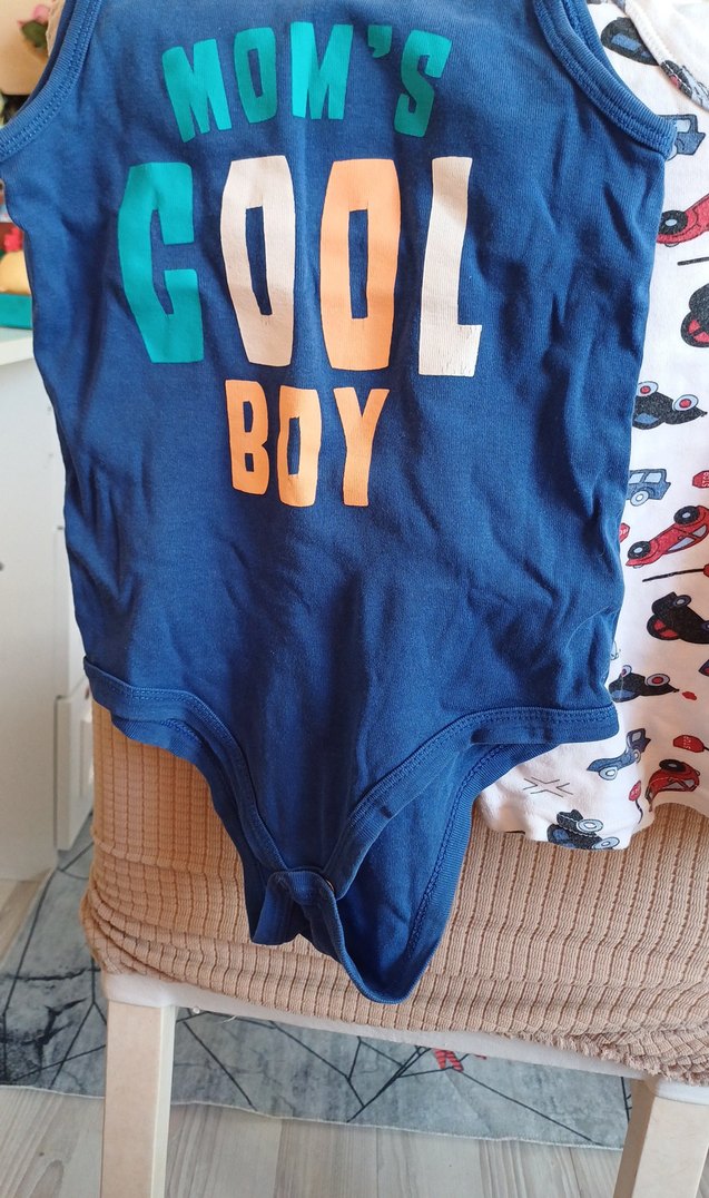 Baskılı Mavi Bebek Erkek Body - Görsel 3