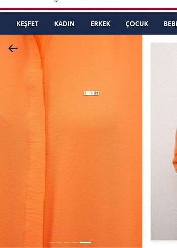 Kadın Somon V Yaka Dantelli Gömlek - Görsel 4