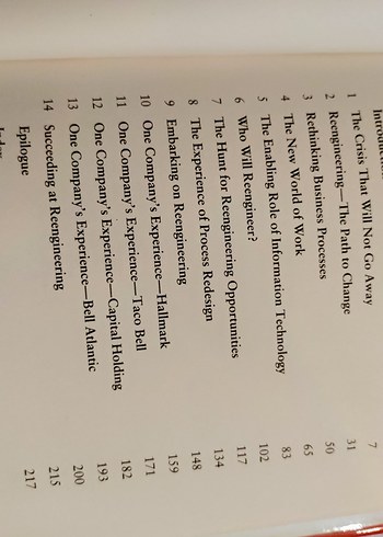 Reengineering the Corporation - İş Devrimi Kitabı - Görsel 7