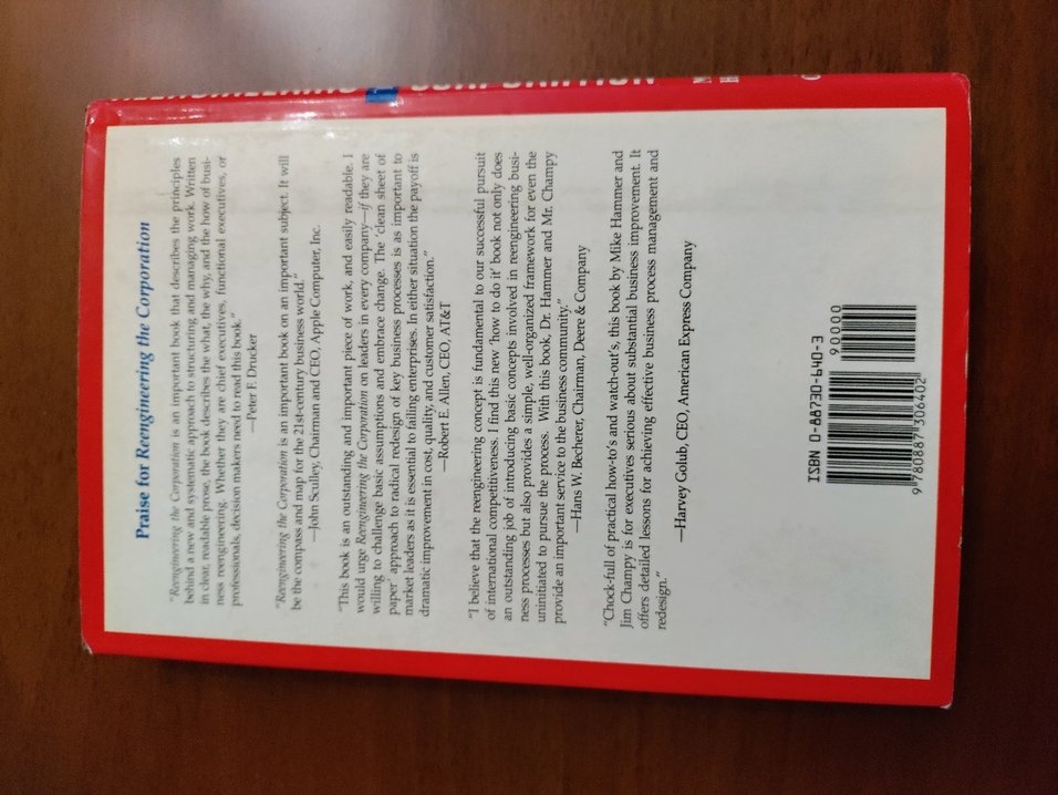 Reengineering the Corporation - İş Devrimi Kitabı - Görsel 5