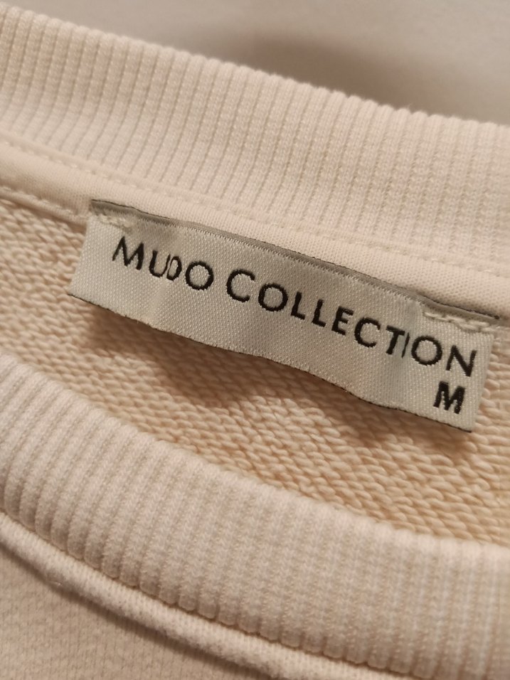 Bej Kadın Bisiklet Yaka Salaş Sweatshirt - Görsel 3