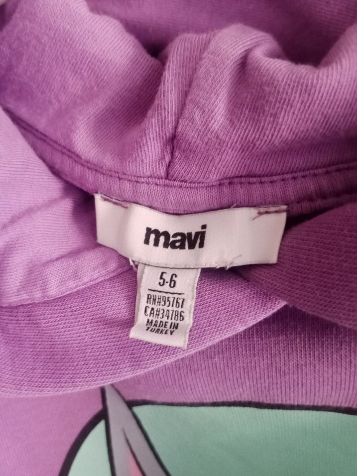 Mor Bugs Bunny Baskılı Kız Sweatshirt - Görsel 3