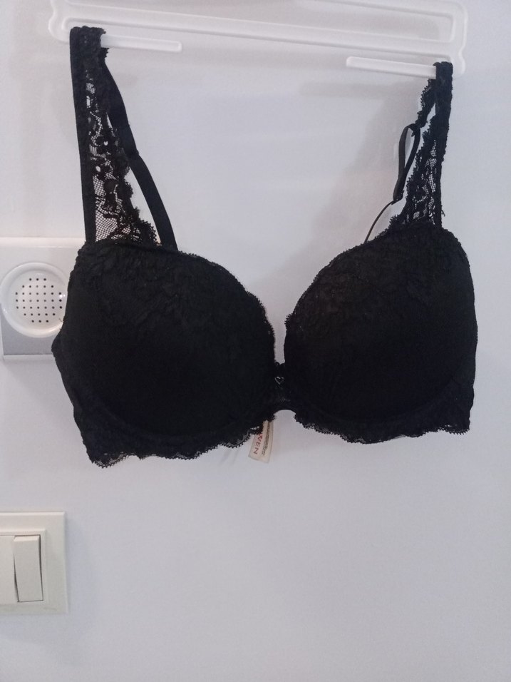 Siyah Gotik Dantel Sütyen - Görsel 2