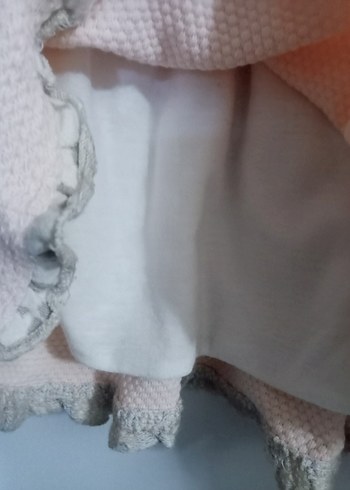 Uzun Kollu Pembe Kız Çocuk Elbise - Görsel 6