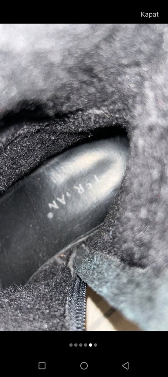 Deri Siyah Klasik Dizüstü Botlar - Görsel 3