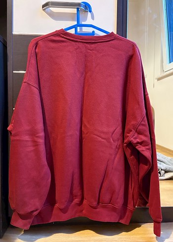 Bershka bershka bordo oversize sweatshirt