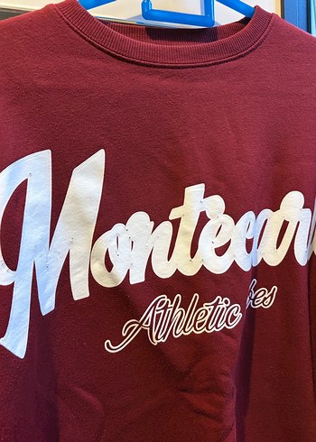 s Beden bershka bordo oversize sweatshirt