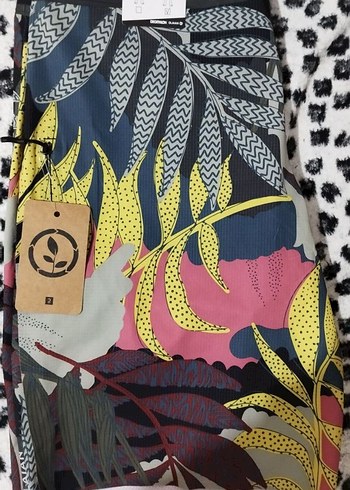 Olaian Çok Renkli Desenli Erkek Boardshort - Görsel 7