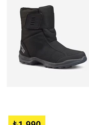 Siyah Erkek Outdoor Botları Velcro - Görsel 2