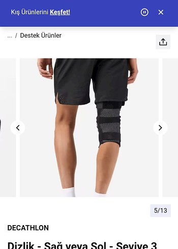 Decathlon Siyah Motosiklet Dizlik - Görsel 4