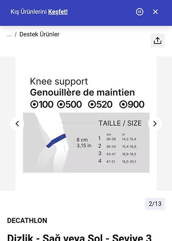 Decathlon Siyah Motosiklet Dizlik - Görsel 3