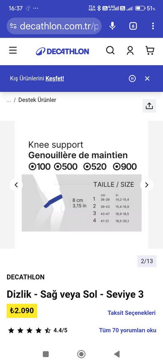 Decathlon Siyah Motosiklet Dizlik - Görsel 4