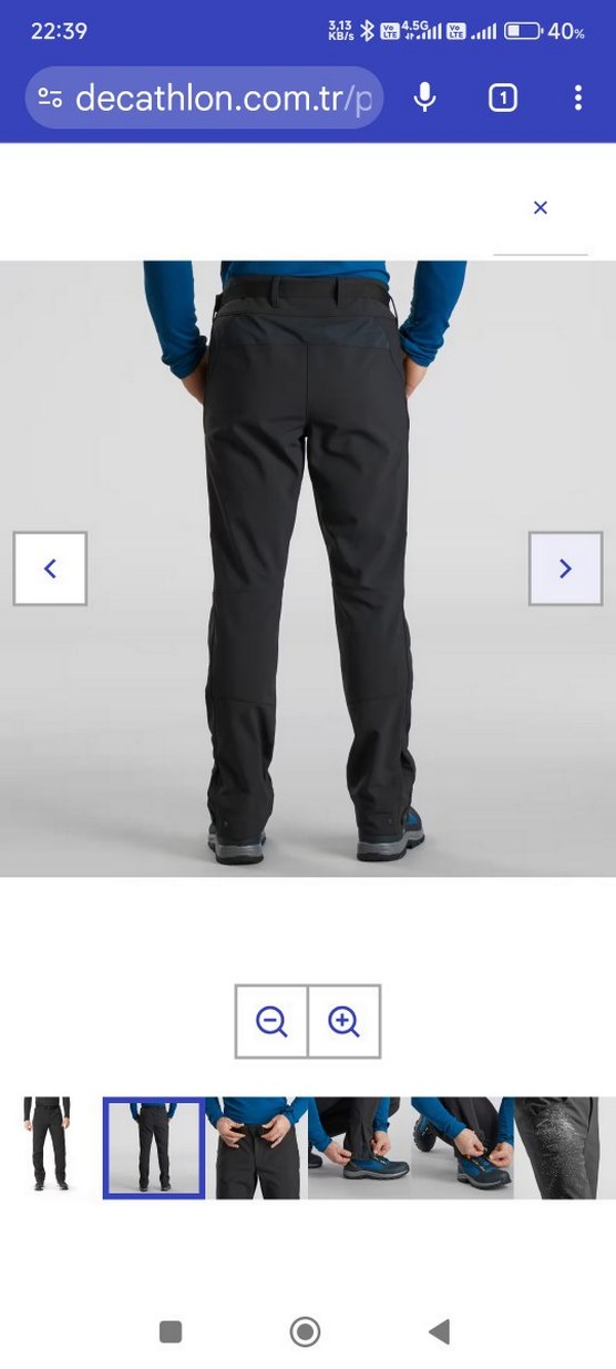 Erkek Siyah Regular Fit Spor Pantolon - Görsel 3