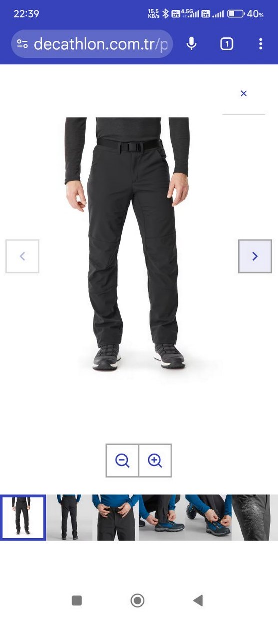 Erkek Siyah Regular Fit Spor Pantolon - Görsel 2