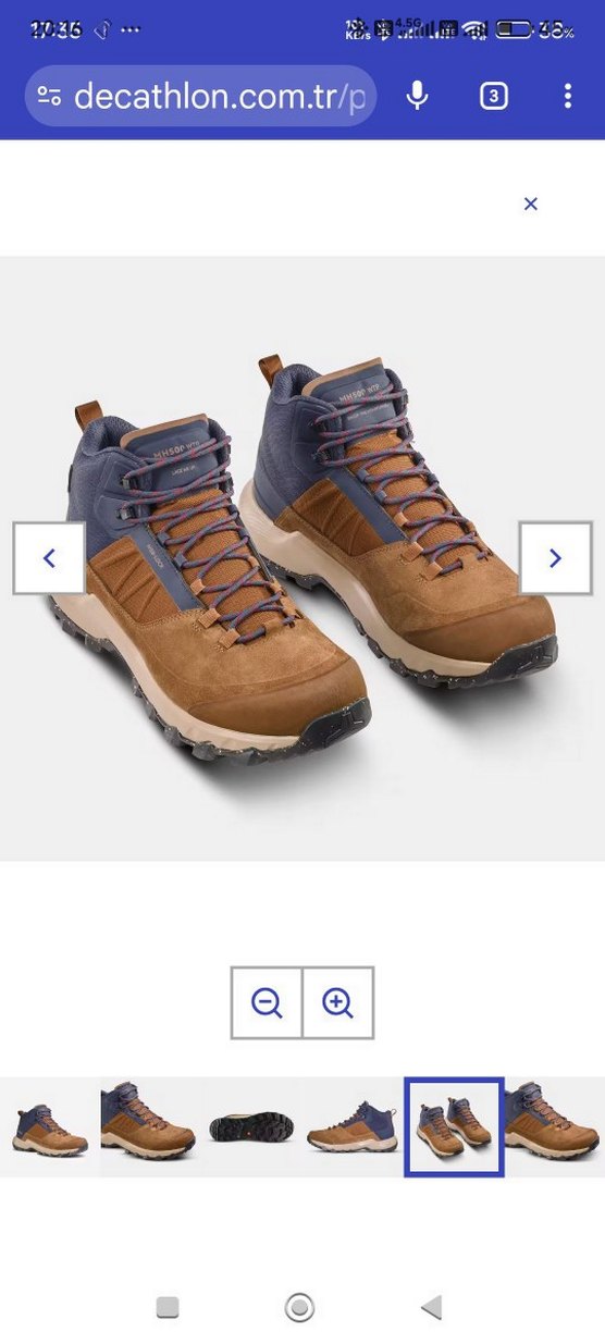 Quechua Erkek Su Geçirmez Outdoor Ayakkabı - Görsel 3