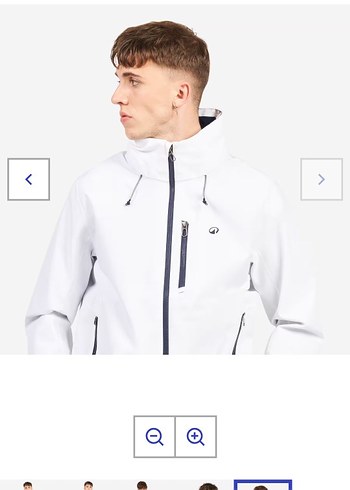 Beyaz Fermuarlı Erkek Ceket - Görsel 4