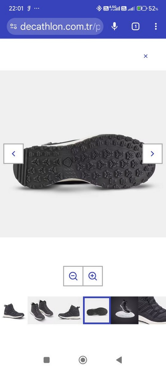 Quechua Erkek Outdoor Kar Botu Siyah - Görsel 2