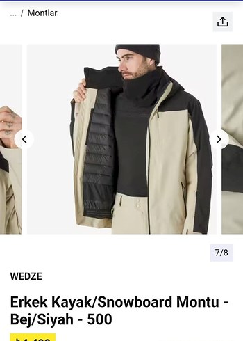 Erkek Bej Belden Kemerli Ceket - Görsel 5