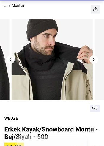 Erkek Bej Belden Kemerli Ceket - Görsel 4