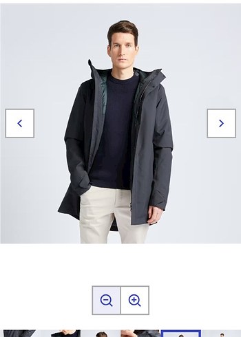 Gri Midi Erkek Kemerli Ceket - Görsel 9