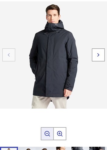 Gri Midi Erkek Kemerli Ceket - Görsel 2