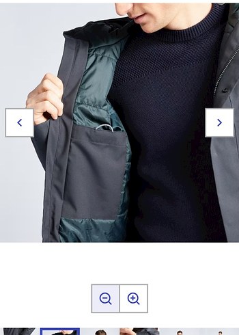 Gri Midi Erkek Kemerli Ceket - Görsel 4