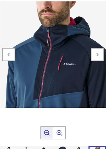 Simond Erkek Mavi Softshell Mont - Görsel 4
