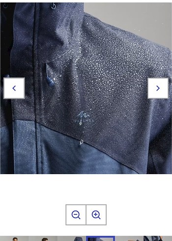 Quechua Erkek Mavi Kapüşonlu Ceket - Görsel 4