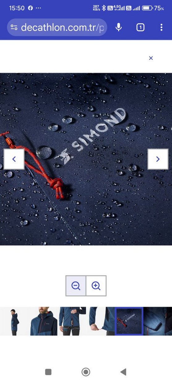 Simond Erkek Mavi Softshell Mont - Görsel 5