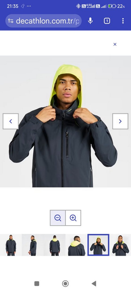 Gri Midi Erkek Günlük Kemerli Ceket - Görsel 2